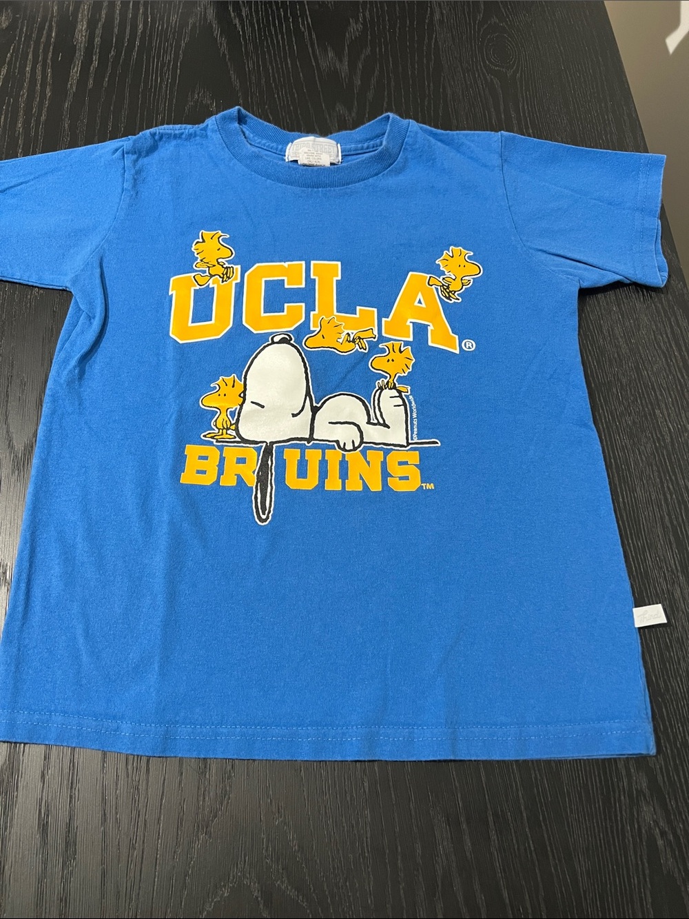 UCLA Bruins Snoopy Graphic Tee - Blue & Yellow